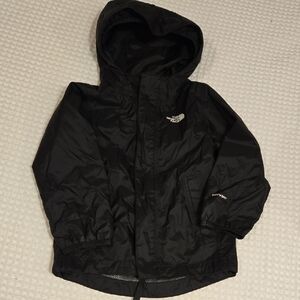 The North Face Black Raincoat Hooded Weather-Resistant